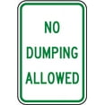 thumbnail image 1 of Vinyl Stickers - No Dumping Allowed Sign I2 - Safety and Warning Warehouse Signs Stickers - 3.5" x 5" - 6 Pack, 1 of 5