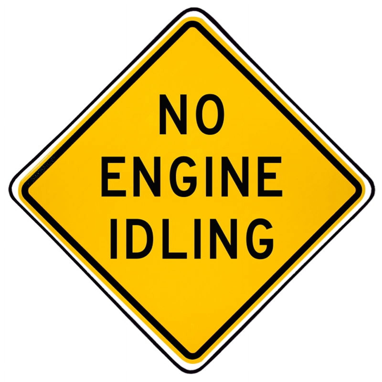 Vinyl Stickers - No Engine Idling Sign - Safety and Warning Warehouse ...