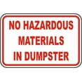 thumbnail image 1 of Vinyl Stickers - No Hazardous Materials Sign - Safety and Warning Warehouse Signs Stickers - 10" x 7" - 6 Pack, 1 of 5