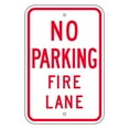thumbnail image 1 of Vinyl Stickers - No Parking Fire Lane Sign U7 - Safety and Warning Warehouse Signs Stickers - 18" x 24" - 6 Pack, 1 of 5