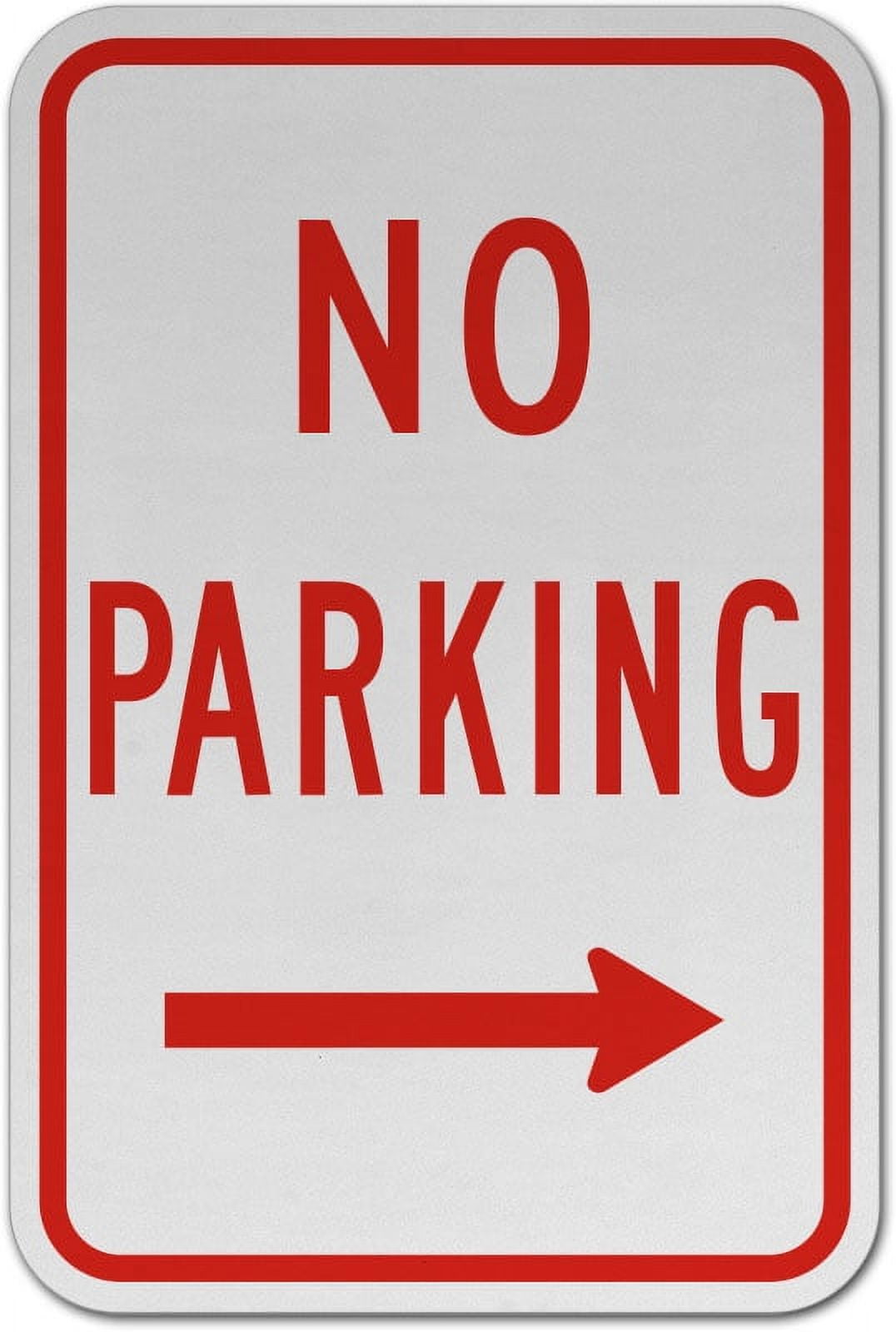 Vinyl Stickers - No Parking (Right Arrow) Sign N6 - Safety and Warning ...