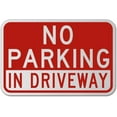 thumbnail image 1 of Vinyl Stickers - No Parking in Driveway Sign Y1 - Safety and Warning Warehouse Signs Stickers - 10" x 7" - 3 Pack, 1 of 5