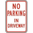 thumbnail image 1 of Vinyl Stickers - No Parking in Driveway Sign Y4 - Safety and Warning Warehouse Signs Stickers - 10" x 7" - 3 Pack, 1 of 5
