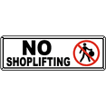thumbnail image 1 of Vinyl Stickers - No Shoplifting Sign - Safety and Warning Warehouse Signs Stickers - 18" x 24" - 3 Pack, 1 of 5