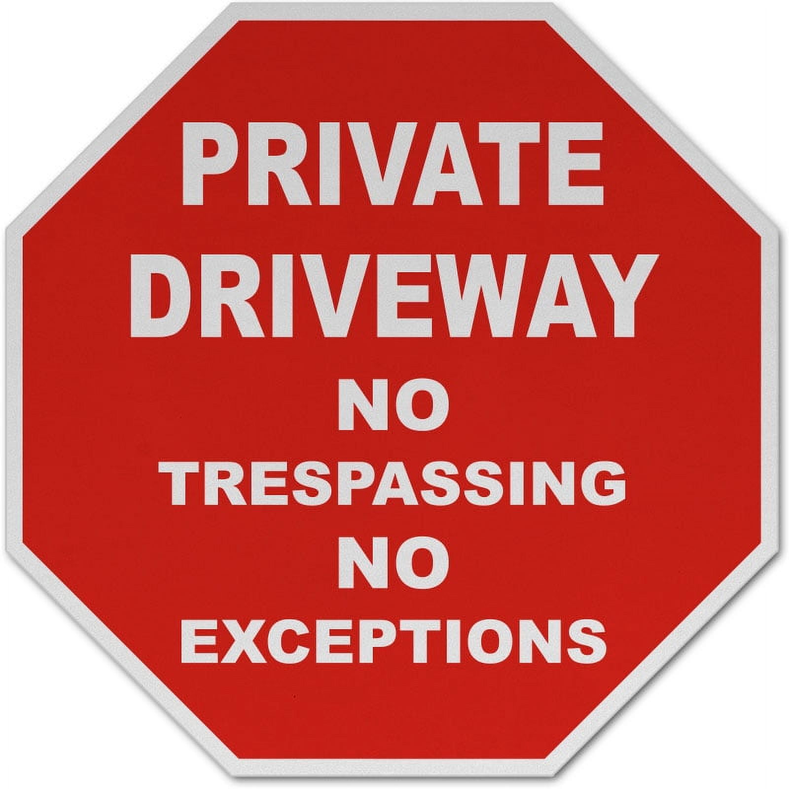 Exceptions Sticker Vinyl Stickers - No Trespassing No Exceptions Sign - Safety and Warning ...