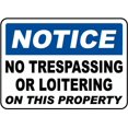 thumbnail image 1 of Vinyl Stickers - No Trespassing or Loitering Sign 1 - Safety and Warning Warehouse Signs Stickers - 18" x 24" - 3 Pack, 1 of 5