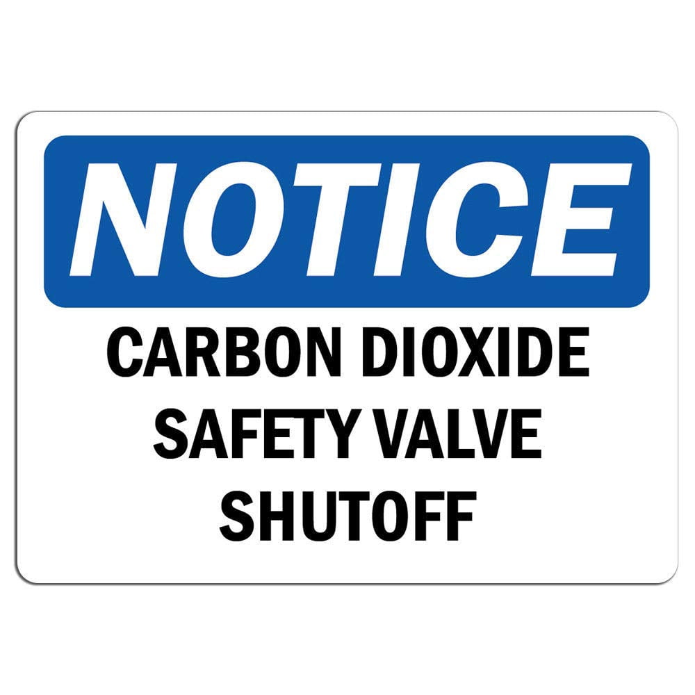 Clo2 Sticker Vinyl Stickers - Notice - Carbon Dioxide Safety Valve Shutoff Sign ...