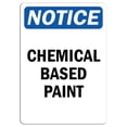 thumbnail image 1 of Vinyl Stickers - Notice - Chemical Based Paint Sign - Safety and Warning Warehouse Signs Stickers - 24" x 30" - 6 Pack, 1 of 5