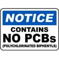 thumbnail image 1 of Vinyl Stickers - Notice Contains No PCBs Sign - Safety and Warning Warehouse Signs Stickers - 3.5" x 5" - 6 Pack, 1 of 5
