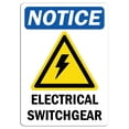 thumbnail image 1 of Vinyl Stickers - Notice - Electrical Switchgear Sign with Symbol - Safety and Warning Warehouse Signs Stickers - 10" x 7" - 6 Pack, 1 of 5