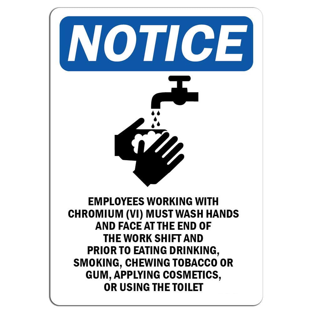 Working Uniform Sign Vinyl Stickers - Notice - Employees Working Sign with Symbol - Safety ...