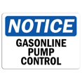thumbnail image 1 of Vinyl Stickers - Notice - Gasoline Pump Control Sign - Safety and Warning Warehouse Signs Stickers - 10" x 7" - 3 Pack, 1 of 5