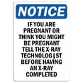 thumbnail image 1 of Vinyl Stickers - Notice - If You are Pregnant Or Think You Might Be Sign - Safety and Warning Warehouse Signs Stickers - 18" x 24" - 3 Pack, 1 of 5