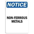 thumbnail image 1 of Vinyl Stickers - Notice - Non-Ferrous Metals Sign - Safety and Warning Warehouse Signs Stickers - 13" x 9" - 10 Pack, 1 of 5