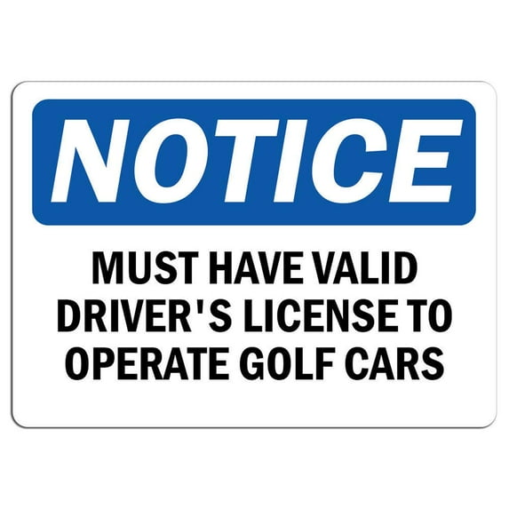 Vinyl Stickers - Notice - OSHA-Policies-Regulati - Safety and Warning Warehouse Signs Stickers - 3.5" x 5" - 10 Pack