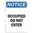 thumbnail image 1 of Vinyl Stickers - Notice - Occupied Do Not Enter Sign - Safety and Warning Warehouse Signs Stickers - 18" x 24" - 3 Pack, 1 of 5
