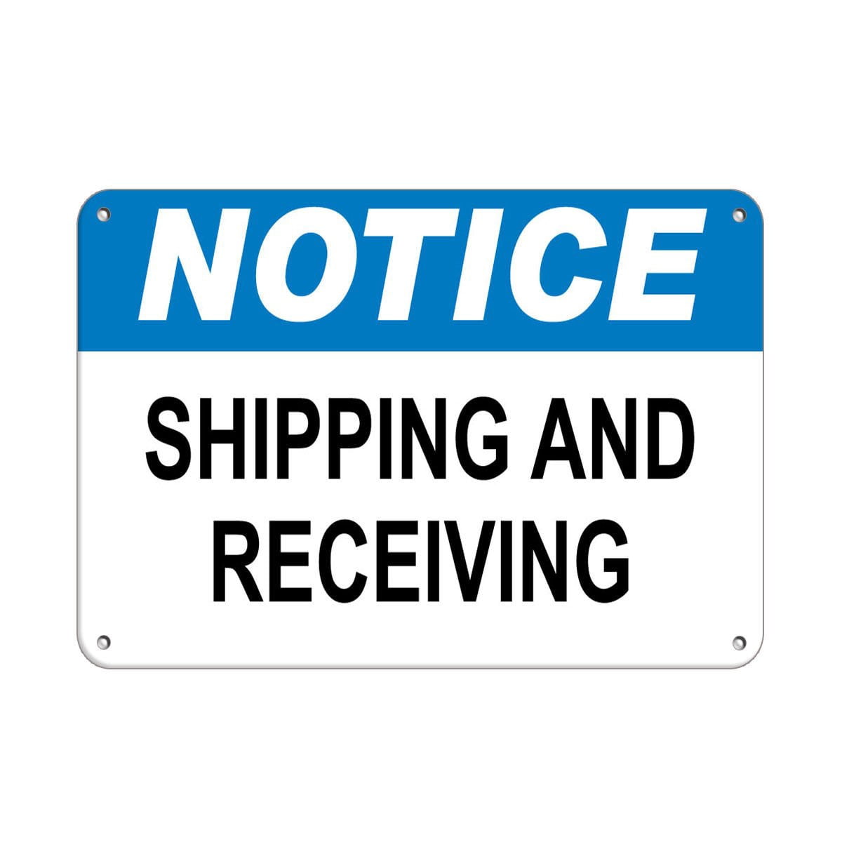 Receiving Unit Sticker Vinyl Stickers - Notice - Shipping and Receiving Hazard Sign Notice ...