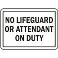 thumbnail image 1 of Vinyl Stickers - Oklahoma No Lifeguard Sign - Safety and Warning Warehouse Signs Stickers - 24" x 30" - 3 Pack, 1 of 5