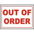 thumbnail image 1 of Vinyl Stickers - Out of Order Sign R7 - Safety and Warning Warehouse Signs Stickers - 24" x 30" - 3 Pack, 1 of 5