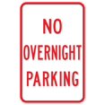 thumbnail image 1 of Vinyl Stickers - PS-31-No Overnight Parking Sign - Safety and Warning Warehouse Signs Stickers - 24" x 30" - 3 Pack, 1 of 5
