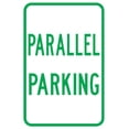thumbnail image 1 of Vinyl Stickers - PS-44-Parallel Parking Sign - Safety and Warning Warehouse Signs Stickers - 3.5" x 5" - 10 Pack, 1 of 5