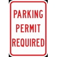 thumbnail image 1 of Vinyl Stickers - PS-49-Parking Permit Required Sign - Safety and Warning Warehouse Signs Stickers - 18" x 24" - 3 Pack, 1 of 5