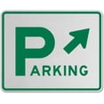 thumbnail image 1 of Vinyl Stickers - Parking Area Sign (Diagonal Arrow) - Safety and Warning Warehouse Signs Stickers - 24" x 30" - 6 Pack, 1 of 5