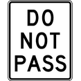 thumbnail image 1 of Vinyl Stickers - Passing Zone Ends - Safety and Warning Warehouse Signs Stickers - 18" x 24" - 3 Pack, 1 of 5