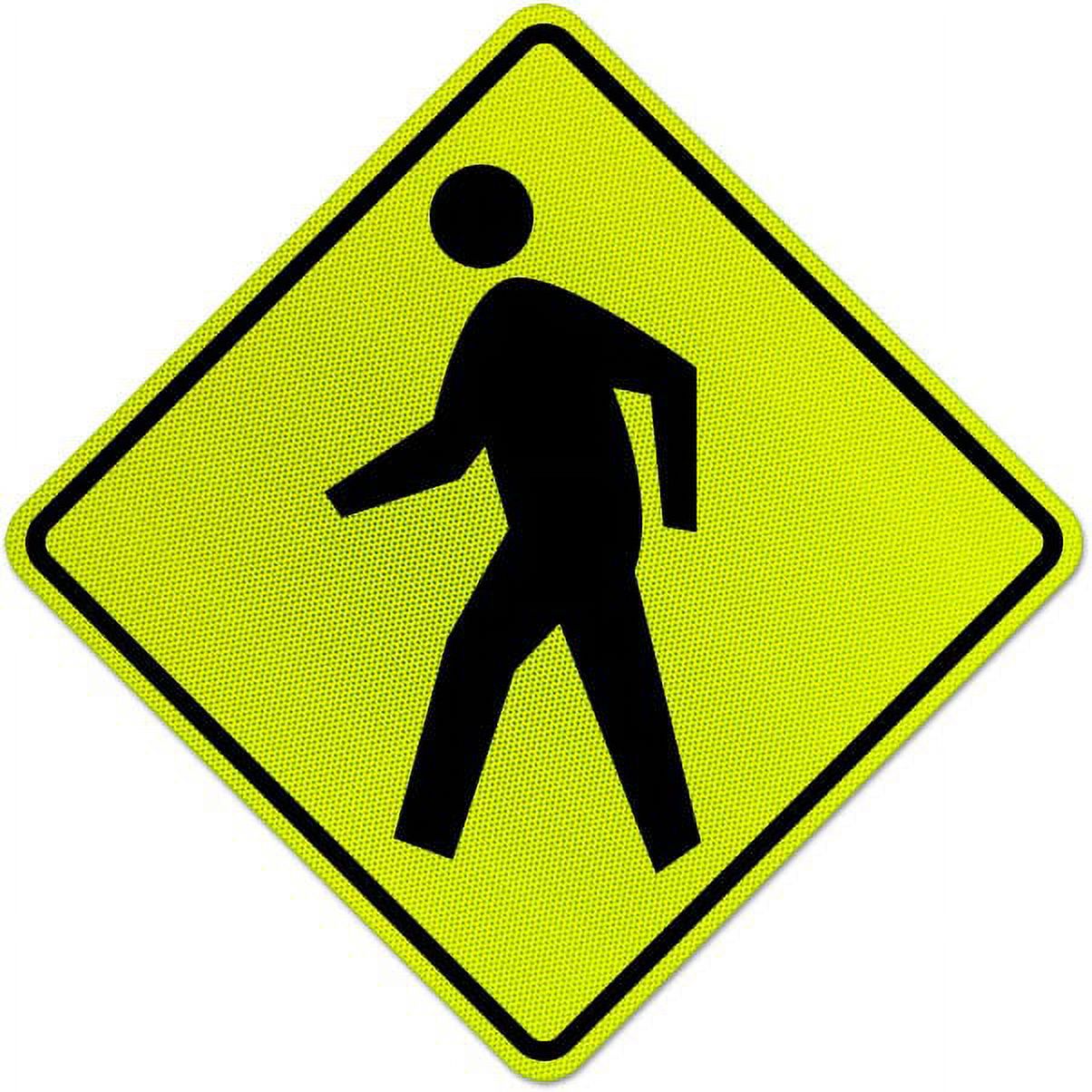 Vinyl Stickers Pedestrian Crossing Sign S9 Safety and Warning