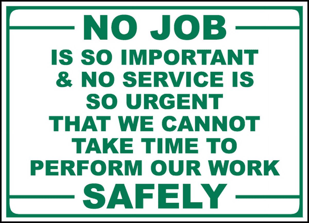 My Work Sign Vinyl Stickers - Perform Our Work Safely Sign - Safety and Warning ...