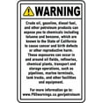 thumbnail image 1 of Vinyl Stickers - Petroleum Products Warning Sign - Safety and Warning Warehouse Signs Stickers - 3.5" x 5" - 10 Pack, 1 of 5