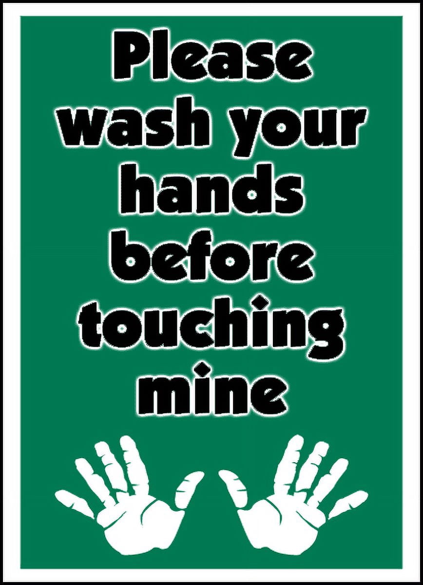 Vinyl Stickers - Please Wash Your Hands Sign - Safety and Warning ...