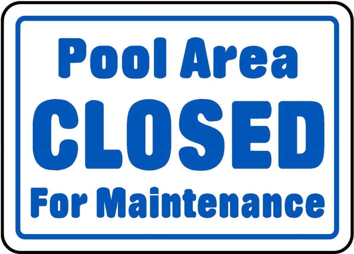 Vinyl Stickers Pool Area Closed Sign Safety and Warning Warehouse
