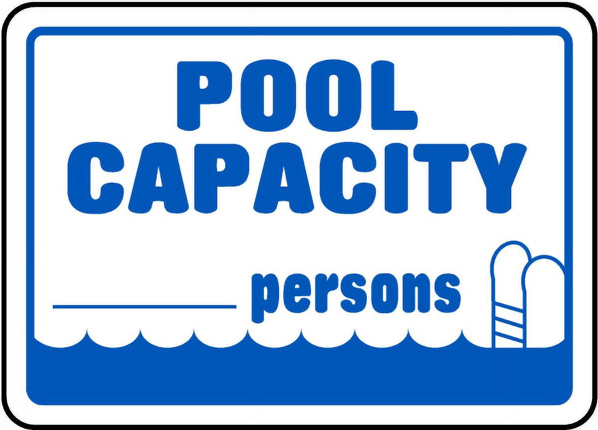 Vinyl Stickers - Pool Capacity Sign - Safety and Warning Warehouse ...