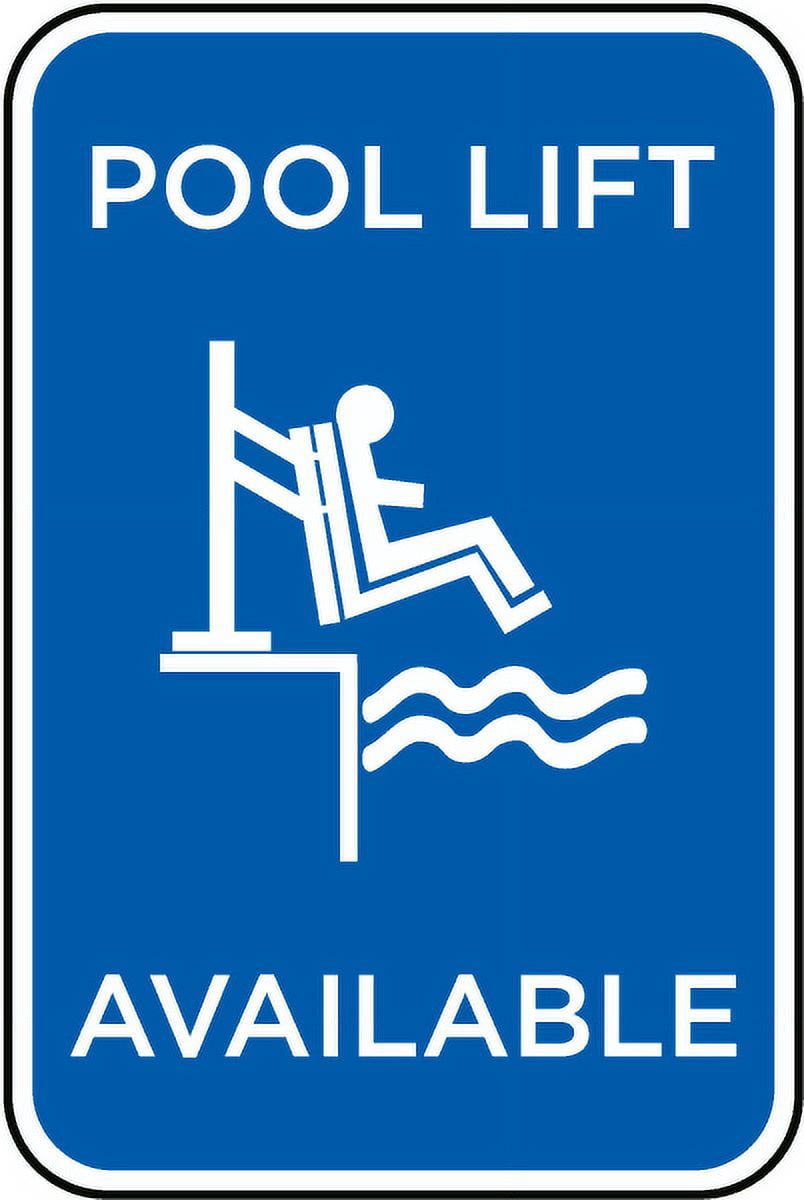 Vinyl Stickers - Pool Lift Available Sign - Safety and Warning ...