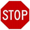 thumbnail image 1 of Vinyl Stickers - R1-1-Stop Sign - Safety and Warning Warehouse Signs Stickers - 18" x 24" - 3 Pack, 1 of 5