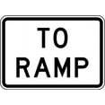 thumbnail image 1 of Vinyl Stickers - R1-2bTP: to Ramp (Texas) - Safety and Warning Warehouse Signs Stickers - 10" x 7" - 10 Pack, 1 of 5