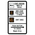 thumbnail image 1 of Vinyl Stickers - R10-3g-Pedestrian Signs - Safety and Warning Warehouse Signs Stickers - 3.5" x 5" - 6 Pack, 1 of 5