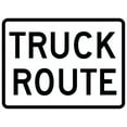 thumbnail image 1 of Vinyl Stickers - R14-1-Truck Rout Sign - Safety and Warning Warehouse Signs Stickers - 10" x 7" - 3 Pack, 1 of 5