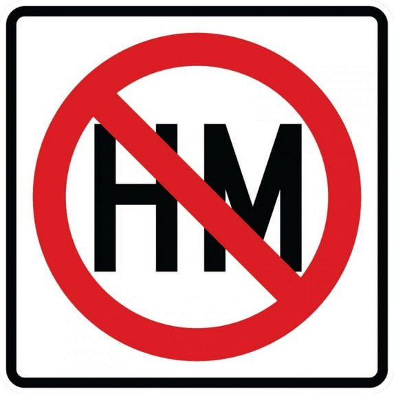 Vinyl Stickers - R14-3-Hazardous Material Sign - Safety and Warning Warehouse Signs Stickers - 18" x 24" - 6 Pack