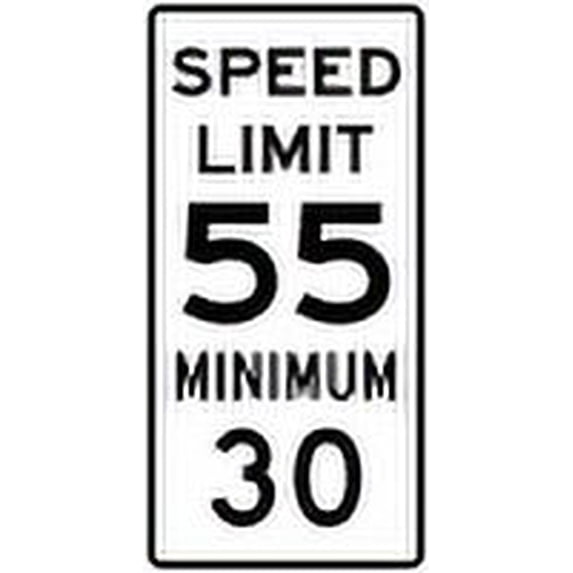 Vinyl Stickers - R2-4a: Combined Speed Limit - Safety and Warning ...