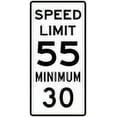 thumbnail image 1 of Vinyl Stickers - R2-4a: Combined Speed Limit - Safety and Warning Warehouse Signs Stickers - 18" x 24" - 6 Pack, 1 of 5