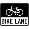 thumbnail image 1 of Vinyl Stickers - R3-17-Bike Lane Sign - Safety and Warning Warehouse Signs Stickers - 3.5" x 5" - 6 Pack, 1 of 5