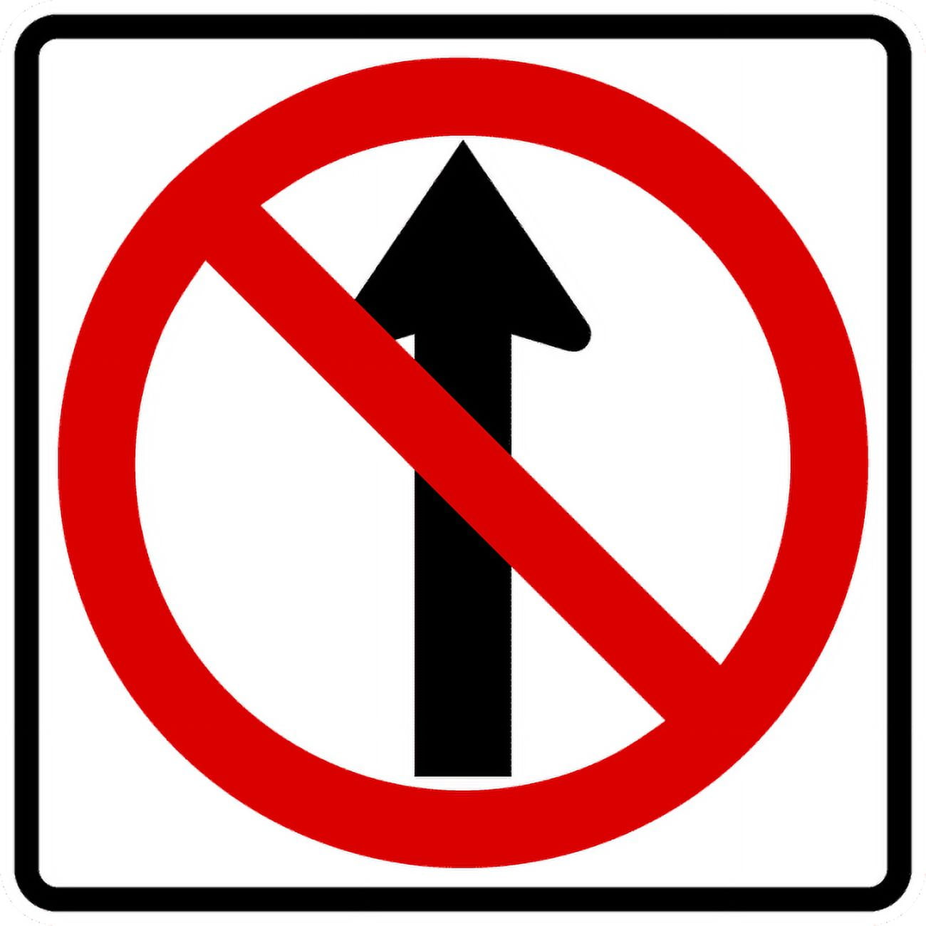 Vinyl Stickers - R3-27-Movement Prohibition Sign - Safety and Warning ...