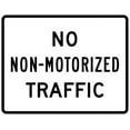 thumbnail image 1 of Vinyl Stickers - R5-7-No Non-Motorized Traffic Sign - Safety and Warning Warehouse Signs Stickers - 24" x 30" - 10 Pack, 1 of 5