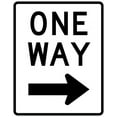 thumbnail image 1 of Vinyl Stickers - R6-2-One Way Sign - Safety and Warning Warehouse Signs Stickers - 18" x 24" - 6 Pack, 1 of 5