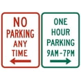 thumbnail image 1 of Vinyl Stickers - R7-200-No Parking Any Time/One Hour Parking (Combined Sign) - Safety and Warning Warehouse Signs Stickers - 10" x 7" - 3 Pack, 1 of 5