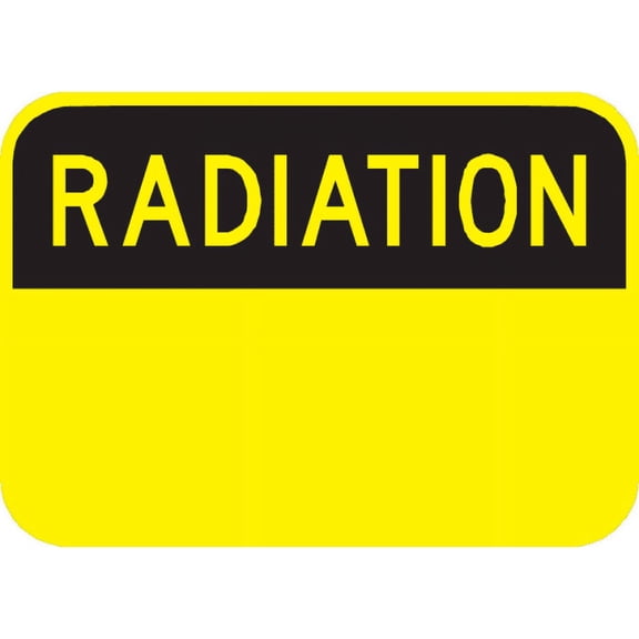Vinyl Stickers - Radiation Sign - Safety and Warning Warehouse Signs Stickers - 24" x 30" - 3 Pack