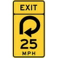 thumbnail image 1 of Vinyl Stickers - Ramp Speed Advisory Z9 - Safety and Warning Warehouse Signs Stickers - 10" x 7" - 6 Pack, 1 of 5