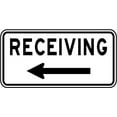 thumbnail image 1 of Vinyl Stickers - Receiving (Left Arrow) Sign A1 - Safety and Warning Warehouse Signs Stickers - 13" x 9" - 10 Pack, 1 of 5